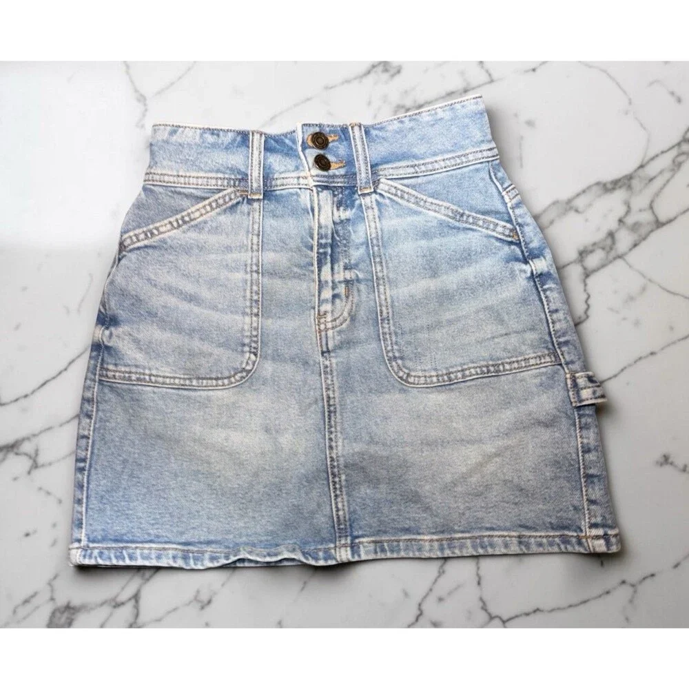 SO‎ Goods For Life Kohls Jean Denim Skirt Size 0/24W